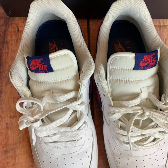Men's Nike Air Force White Red Blue - Picture 3 of 8